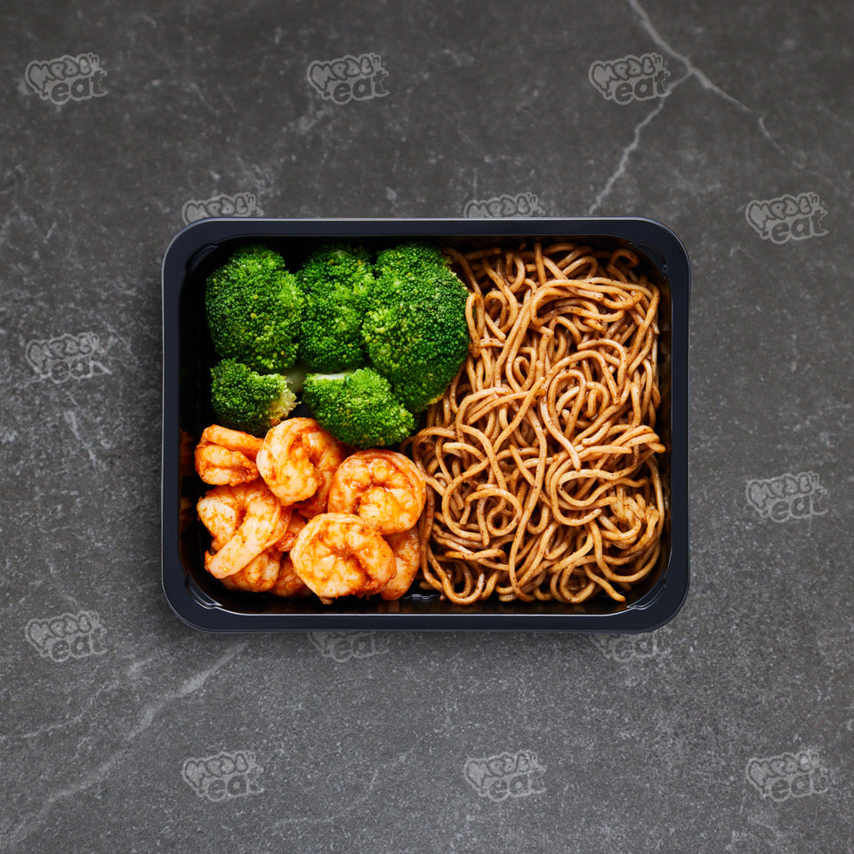 Garnalen eiernoedels groente